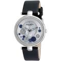 Akribos XXIV Women's Silvertone Sunray/ Diamond Dial Quartz Strap Watch
