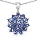 Sterling Silver Tanzanite Necklace