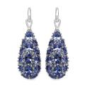 Sterling Silver Tanzanite Earrings (3 1/5ct TGW)