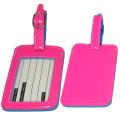Naftali Bright-pink Durable PVC Luggage ID Tags (Set of Two)
