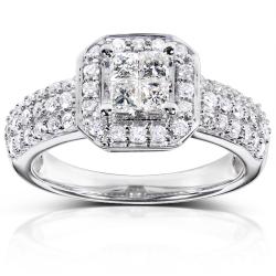 14k White Gold 3/4ct TDW Diamond Engagement Ring (H-I, I1-I2)