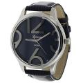 Geneva Platinum Women's Blue Simulated Patent Leather Watch