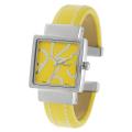 Geneva Platinum Women's White Stitch Cuff Watch