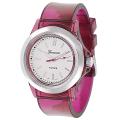 Geneva Platinum Women's Pink Translucent Watch