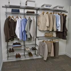 FreedomRail 7-Foot Nickel Ventilated Closet Kit