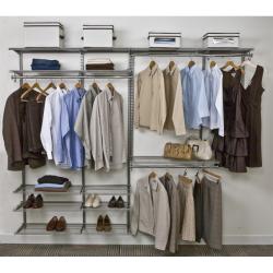 FreedomRail 6-Foot White Ventilated Closet Kit