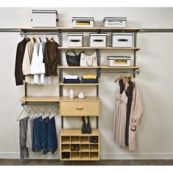 freedomRail 6-foot White Wood Closet Kit