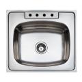 TEKA Stainless Steel 25-inch Top Mount Single Bowl Kitchen Sink