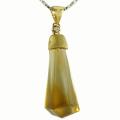 De Buman 18k Yellow Gold Citrine and Diamond Accent Necklace