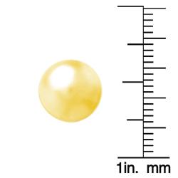 Gold over Sterling Silver 10-mm Ball Stud Earrings