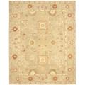 Hand-made Farahan Sage Hand-spun Wool Rug (8' x 10')