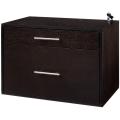 freedomRail O-Box Espresso Hanging File Cabinet