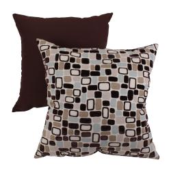 Pillow Perfect 'Pebbles' Flocked Throw Pillow