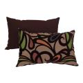 Pillow Perfect Contemporary Floral Flocked Pillow