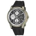 Maurice Lacroix Men's 'Pontos' Grey Dial Black Silicone Strap Watch