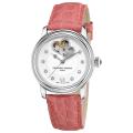 Frederique Constant Women's 'Automatic' Heart Beat Pink Strap Watch