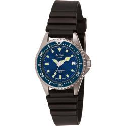 Activa Women's Black Rubber Watch