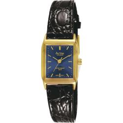 Activa Women's Black Leather Watch