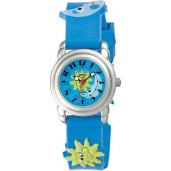 Activa Juniors Light Blue Rubber With Multicolor Cartoon Design Watch