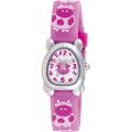 Activa Juniors Dark Pink Rubber With Cow Design Watch