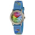 Activa Juniors Light Blue Rubber With Multicolor Alphabet Design Watch