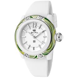 Glam Rock Women's 'Miss Miami Beach' White Polyurethane Watch
