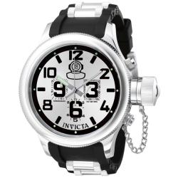 Invicta Men's 'Russian Diver/Signature' Black Polyurethane Watch