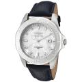Invicta Men's 'Pro Diver' Dark Navy Blue Genuine Leather Watch
