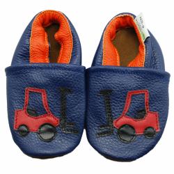 Forklift Soft Sole Leather Baby Shoes