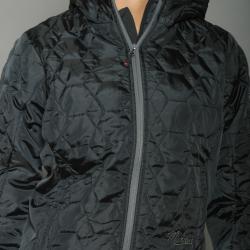 Marker Women's Diamond Quilted Black Hoodie 