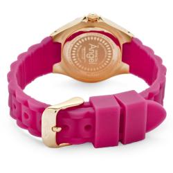 Invicta Women's 'Angel' Fushcia Polyurethane Watch