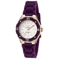 Invicta Women's 'Angel' Plum Polyurethane Watch
