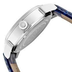 Invicta Men's 'Specialty' Blue Leather Watch