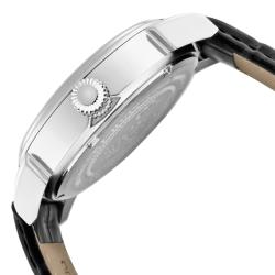 Invicta Men's 'Specialty' Black Leather Watch