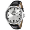 Invicta Men's 'Specialty' Black Leather Watch