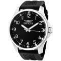 Invicta Men's 'Specialty' Black Polyurethane Watch