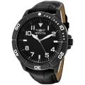 Invicta Men's 'Specialty' Black Leather Watch