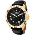 Invicta Men's 'Specialty' Black Leather Watch