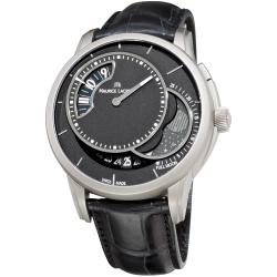 Maurice Lacroix Men's 'Pontos' Black Moonphase Dial Watch