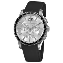 Maurice Lacroix Men's 'Miros' Black Silicone Strap Chronograph Watch
