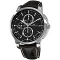 Maurice Lacroix Men's 'Pontos' Black Chronograph Dial Watch