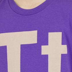 American Apparel Youth 'Tt' Purple Cotton T-Shirt
