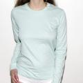 American Apparel Women's Fine Jersey Long Sleeve Sea Foam T-shirt (XL)
