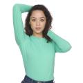 American Apparel Women's Fine Jersey Long Sleeve Mint T-shirt (XL)