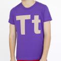 American Apparel Youth 'Tt' Purple Cotton T-Shirt