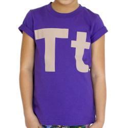 American Apparel Kids' 'Tt' Purple Cotton T-Shirt