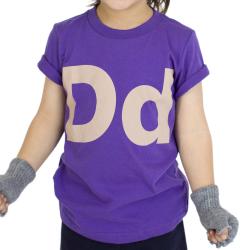 American Apparel Kids' 'Dd' Purple Cotton T-Shirt