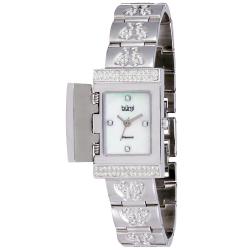 Burgi Women's Diamond Butterfly Cover Quartz Watch