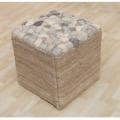 Handmade Casual Living Indian Natural Pebbles Pouf