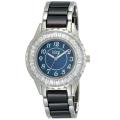 Burgi Women's Ceramic Bracelet Baguette Quartz Watch